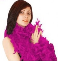Pink feather boa Clarisse