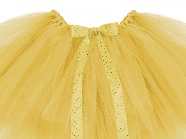 Nice tutu yellow with dotted bow 2
