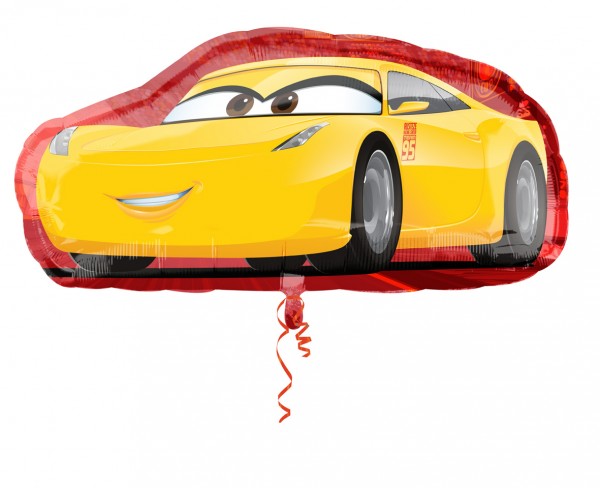 Folienballon Disney Cars Jackson Storm Auto Rennwagen Deko Kein Helium Ballon 