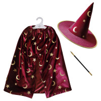 Anteprima: Costume per bambini Star Magic rosso deluxe