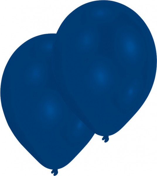 Sæt med 50 luftballoner kongeblå 27,5 cm