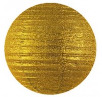 Vorschau: Glitzer Lampion Lumina gold 35cm