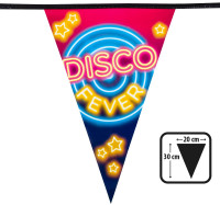 Vorschau: Wimpelkette Disco Fever 6m