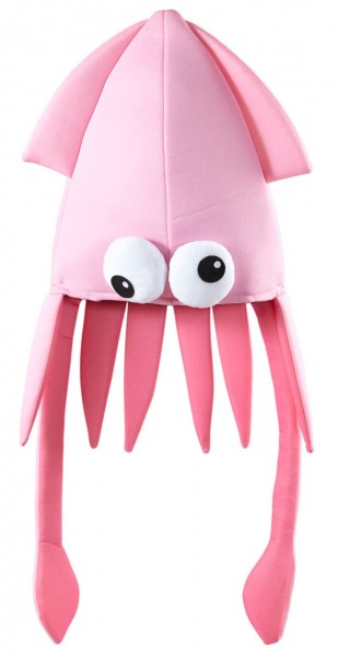 Sombrero de calamar rosa 2