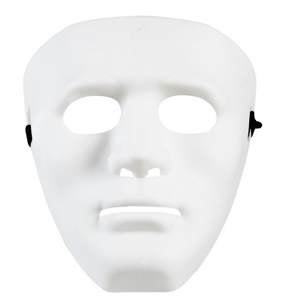 Weiße Gesichtsmaske