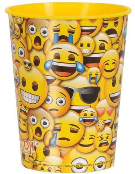 Smiley Faces plastic cup 455ml