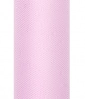 Tessuto in tulle rosa pastello 20 m