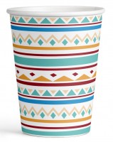 8 Indian village paper cups 250ml