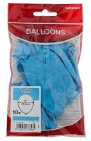 10 ljusblå ballonger Partydancer 27,5cm