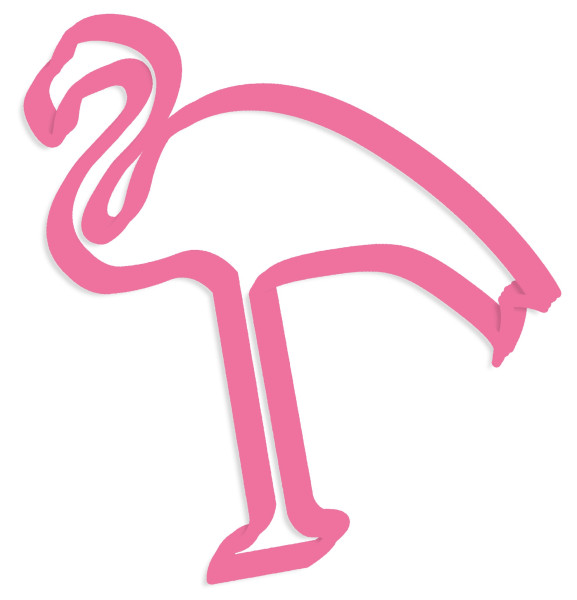Flamingo Paradise-koekjesuitsteker