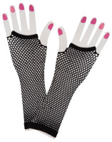 Black fishnet gloves Nora