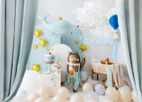 Preview: Small whale foil balloon 78cm