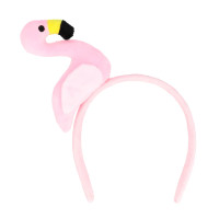 Pluszowa opaska na głowę w kształcie flaminga