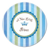 Assiette en papier bleu A New Little Prince