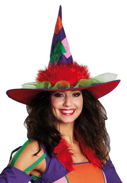 Kolorowy kapelusz czarownicy Colorina