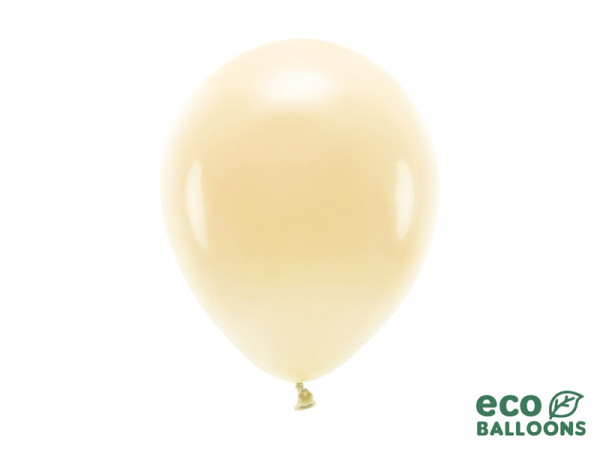 10 eco pastel ballonnen champagne 26cm