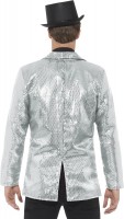 Party glamour sequin jakke sølv