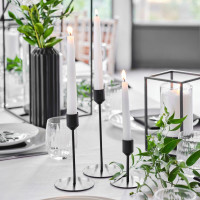 Preview: 3 Scandi candle holders in matt black