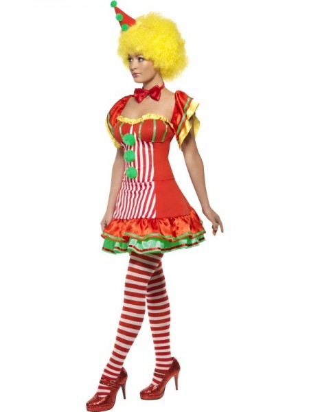 Sexy clown dames kostuum 2