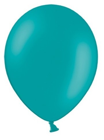 100 party star balloons turquoise 27cm