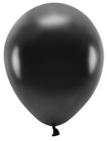 100 Eco metallic Ballons schwarz 26cm