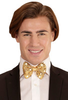 Golden LED bow tie with sequins