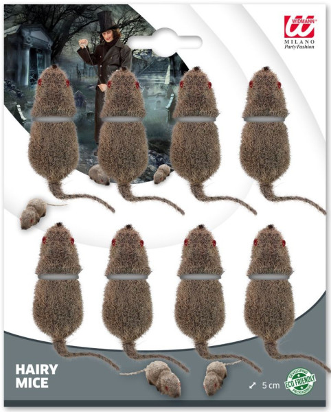 8 Halloween Mäuse Figuren, 5cm 3