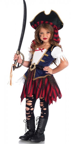 Disfraz de princesa pirata Maggie infantil
