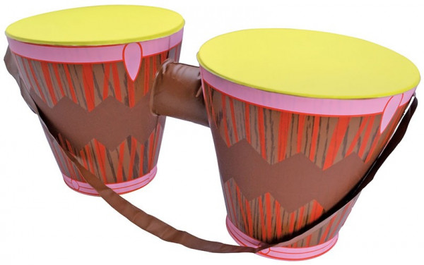 Sommeragtige oppustelige bongo trommer