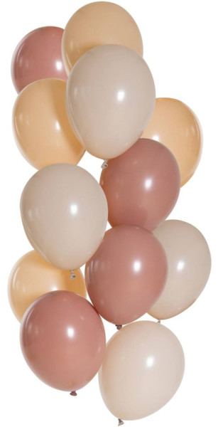 12 ballons Apricot Blush mix 33cm