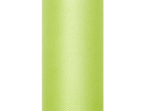 Tulle fabric Luna light green 9m x 15cm