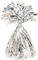 Fringed cone balloon weight in silver