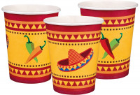 Widok: 6 kubków papierowych Mexican Fiesta Party 25 cl