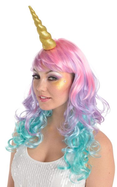 Golden glitter unicorn headband