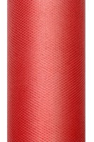 Preview: Tulle fabric Luna red 9m x 50cm