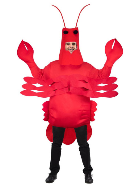 Kostium czerwony homar dla dorosłych