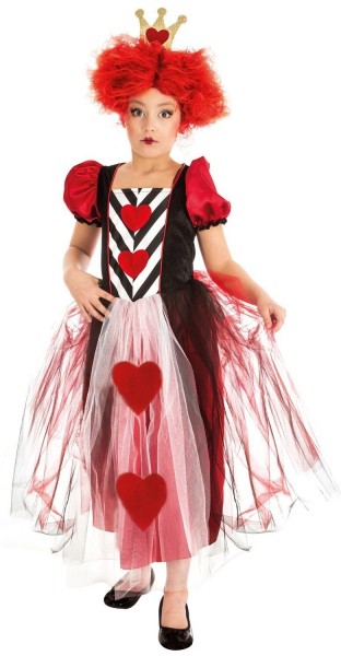 Rote Herz Königin Kostüm Für Mädchen