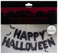 Oversigt: Happy Halloween ballon guirlande 40cm