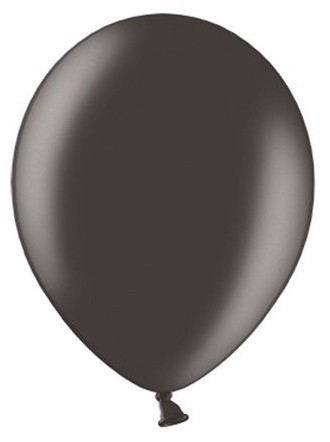 100 Partystar metallic Ballons schwarz 23cm