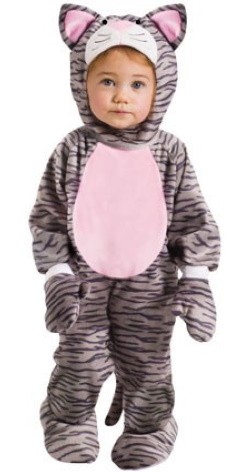 Plush cat costume for toddlers