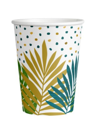8 paper cups Jungle Fever 250ml