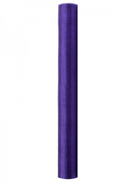 Rouleau d'organza violet 9m x 36cm 2