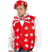 Preview: Cologne waistcoat in red for men