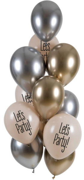 Mélange de 12 ballons Lets Party 33cm