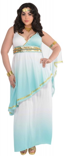 Vestido de diosa Lathenis con frente y pulsera