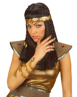 Vorschau: Ägyptisches Pailletten Stirnband mit Schlange