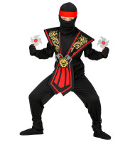 Röd ninjadräkt Hachiko för barn