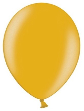 50 Partystar metalliske balloner guld 23cm