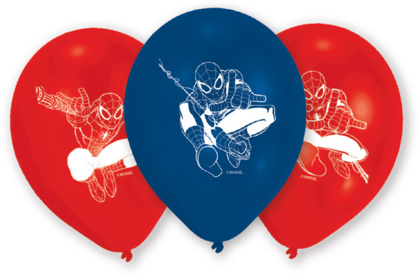 6 balonów Spiderman On A Mission 23 cm