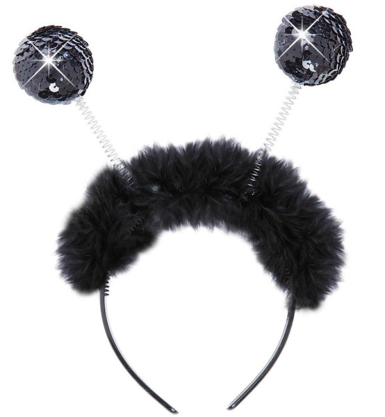 Black sequin headband